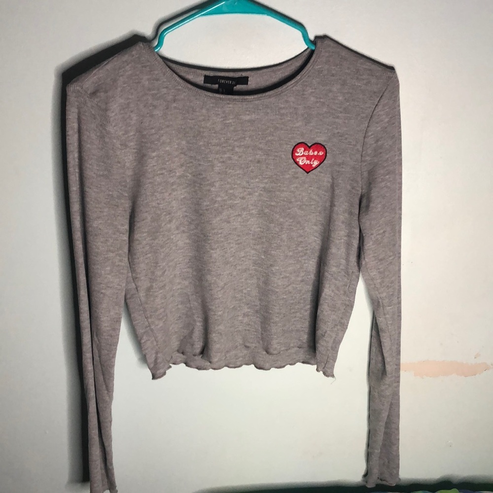 ‘Babes Only’ Grey Long Sleeve